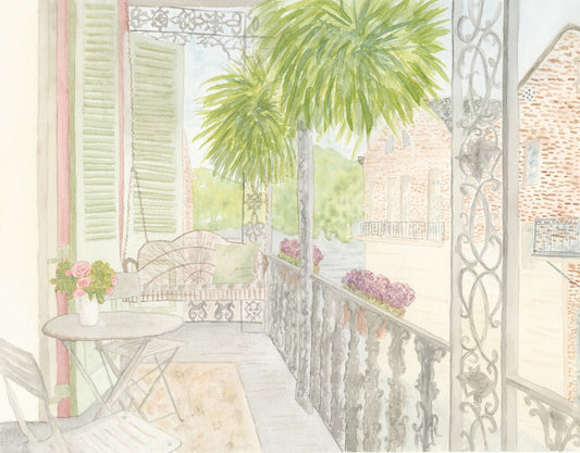 Framed French Quarter Balcony
